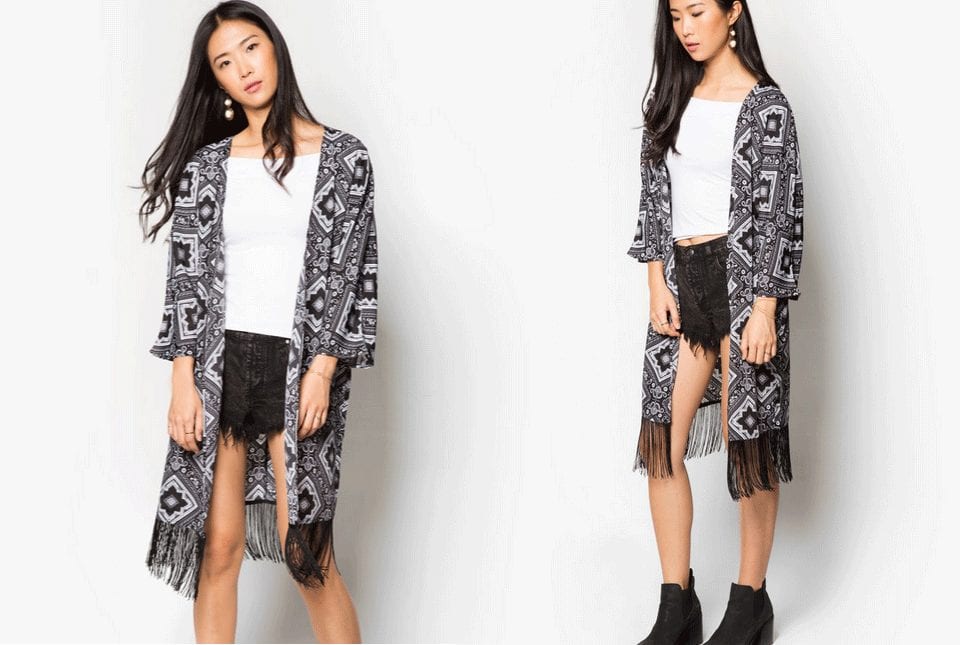 black-white-abstract-fringed-kimono-cardigan