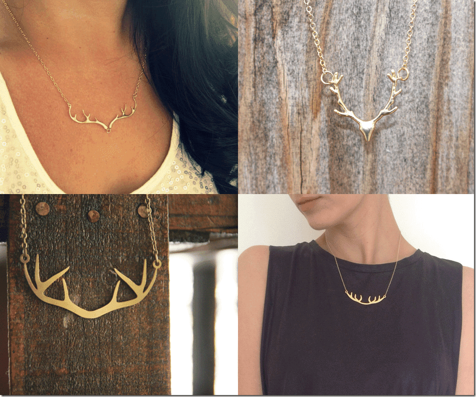 Deer Antler Necklace Fashion Inspiration