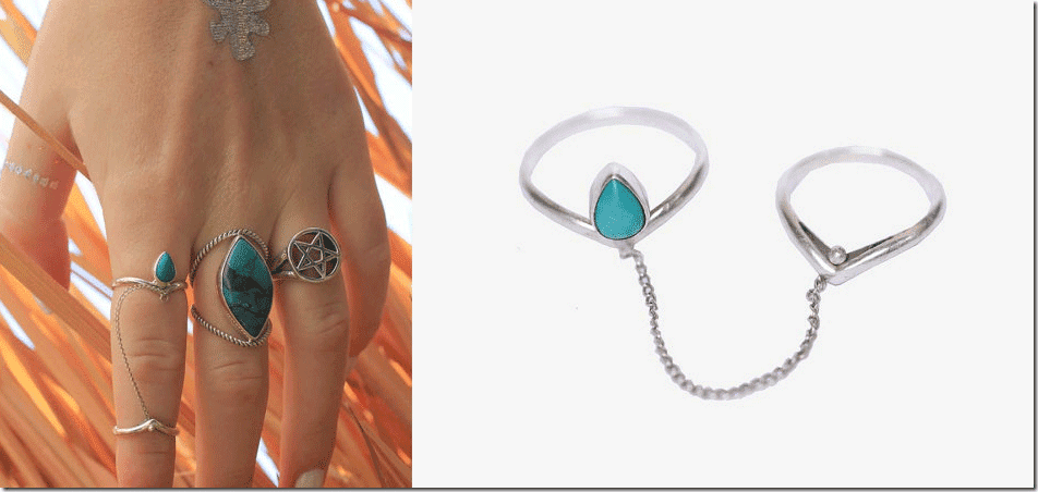 chevron-turquoise-sterling-silver-chain-rings