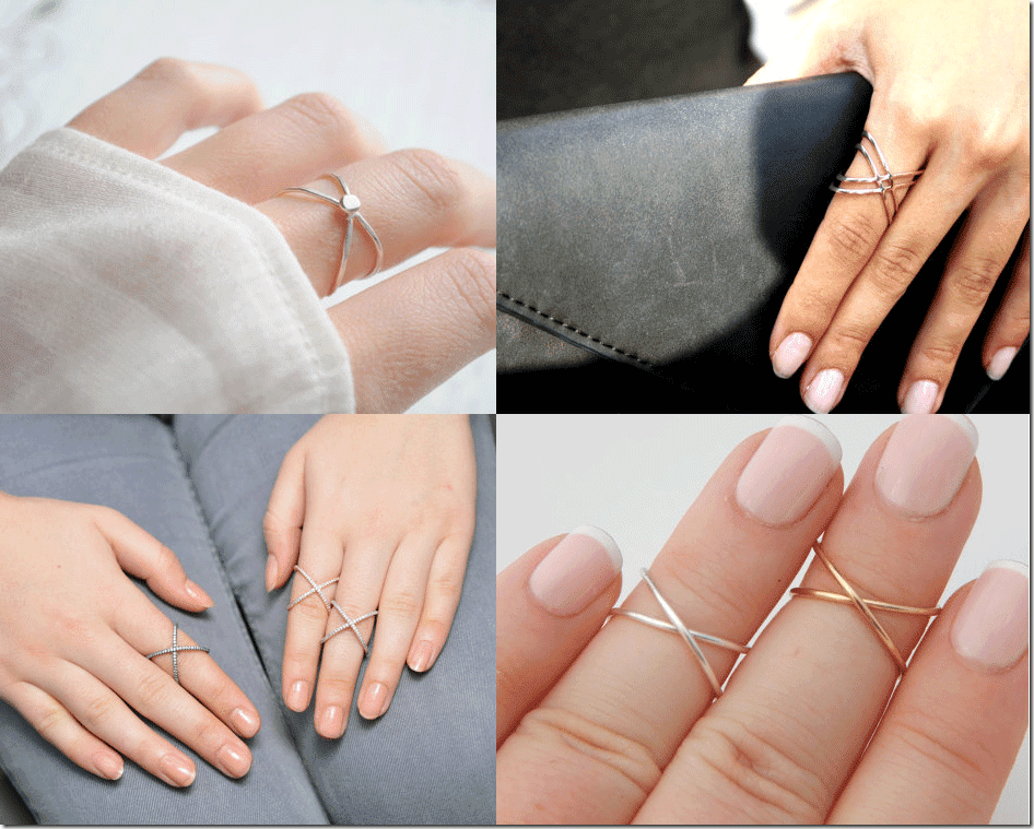 Elegant Criss Cross X Rings Fashion Inspiration