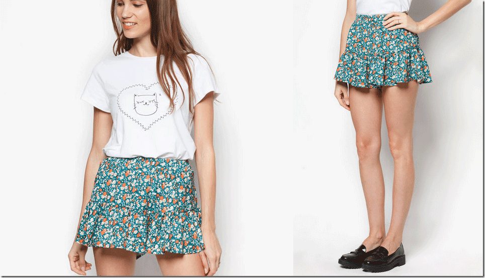 floral-ruffle-shorts