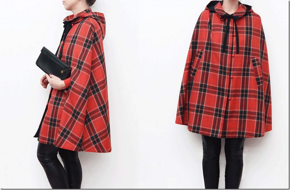 vintage-red-tartan-cape-peter-pan-collar