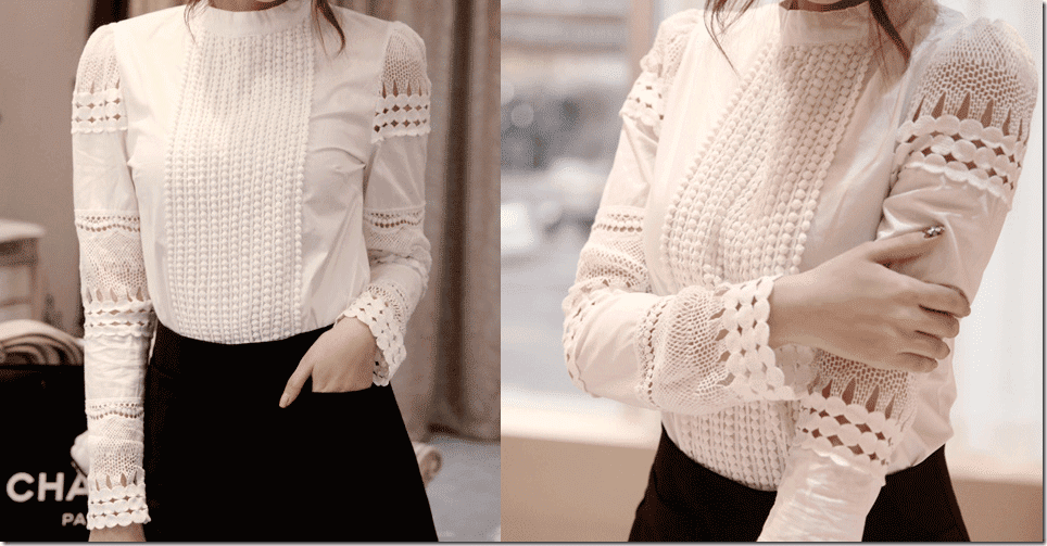 white-crochet-lace-cotton-sleeve-blouse