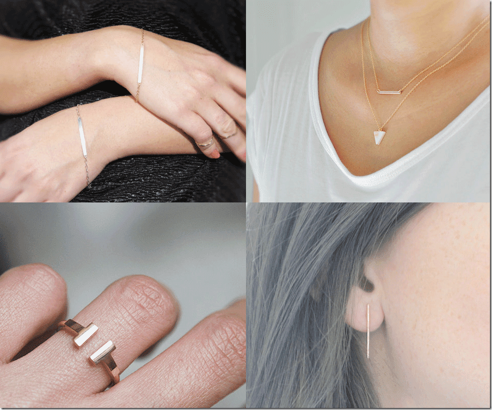 Chic Gold Bar Jewelry Fashion Inspiration