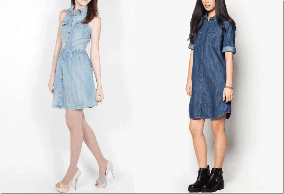 7 Chic Denim Dresses Fashion Inspiration