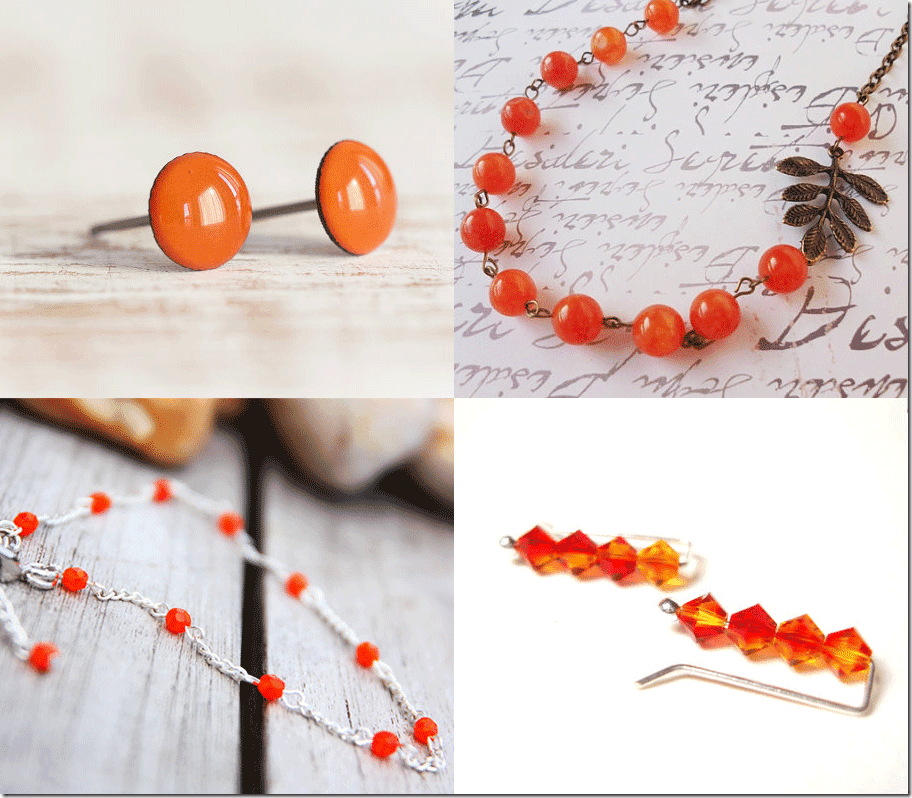 7 Cadmium Orange Inspired Jewelry Fashion Inspiration