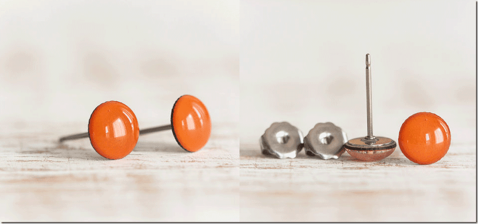 pumpkin-orange-titanium-stud-earrings