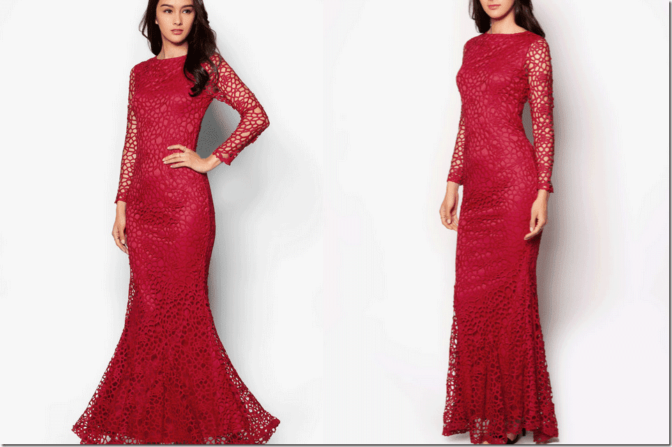 red-floral-crochet-maxi-mermaid-dress