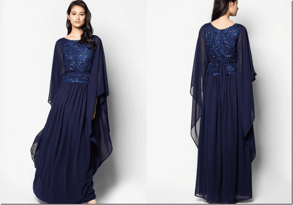 embellished-navy-kaftan-dress