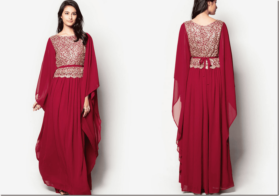 embellished-red-kaftan-dress