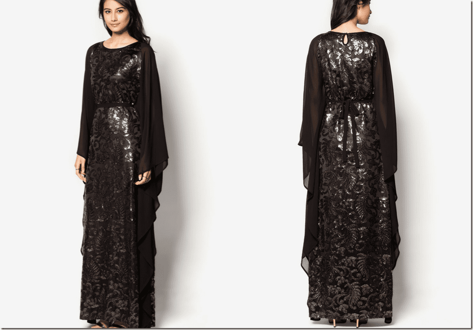 gold-black-sequined-kaftan-dress