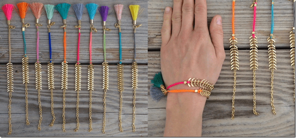 gold-fishbone-colored-tassel-bracelet