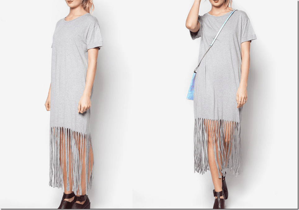 grey-casual-fringe-dress