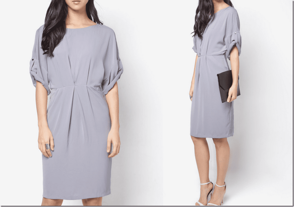 grey-draped-sleeve-midi-dress