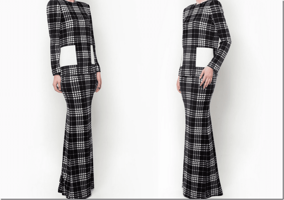 houndstooth-check-monochrome-baju-kurung