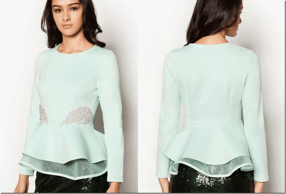 mint-embellished-double-peplum-top