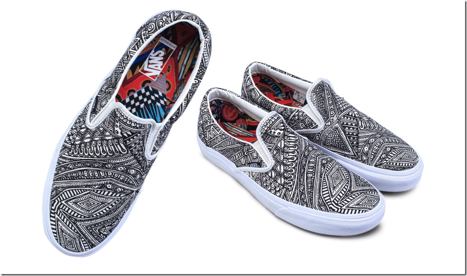 patterned-canvas-slip-on-shoes