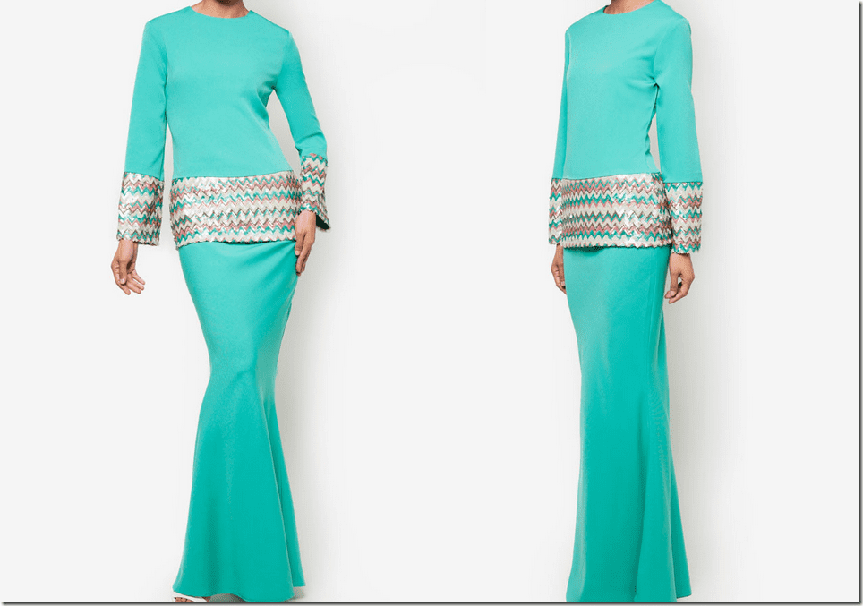 sequined-turquoise-modern-baju-kurung