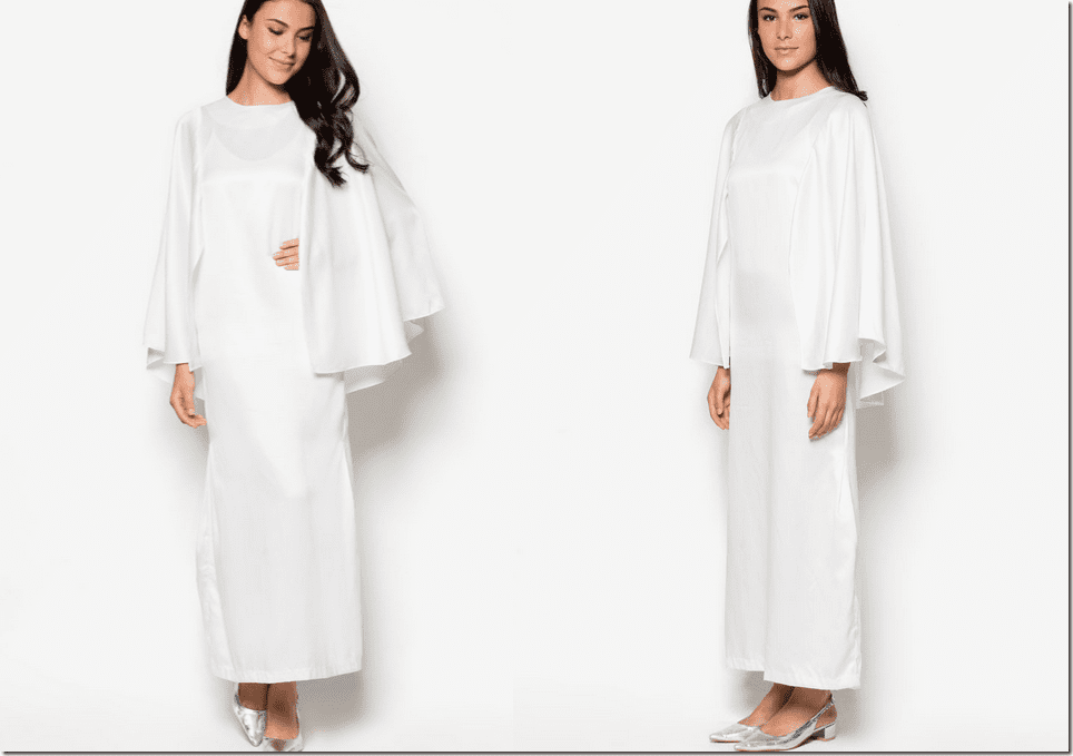 white-cape-butterfly-kaftan-dress