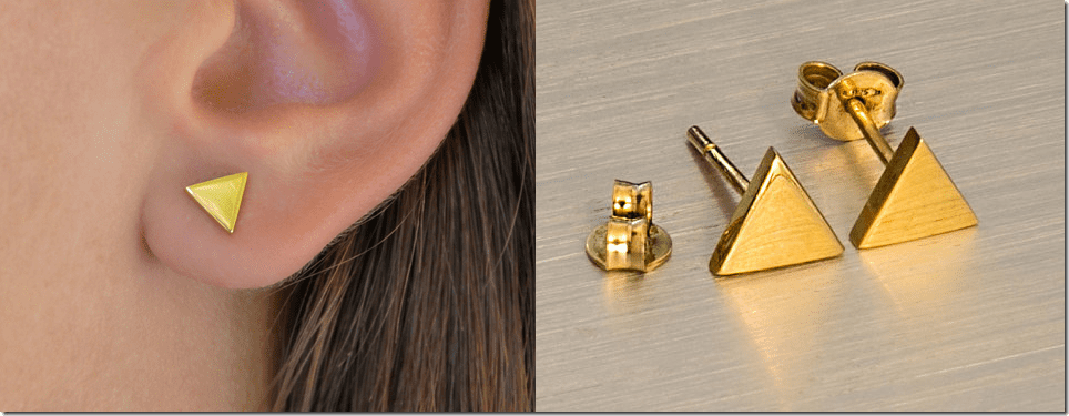 yellow-gold-geometric-triangle-stud-earrings