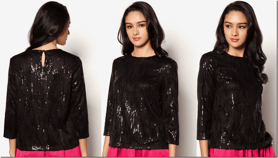 black-sequined-blouse