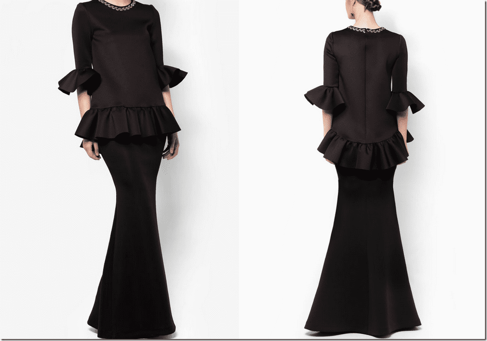 embellished-neck-structured-black-baju-kurung