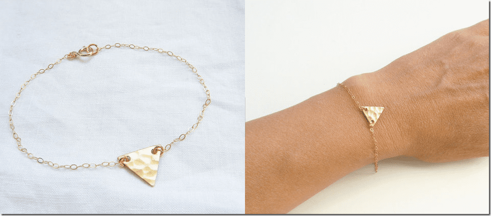 gold-hammered-triangle-minimalist-bracelet