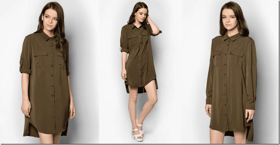 army-green-shirt-dress