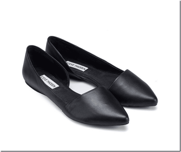 black-leather-dorsay-flat-shoes