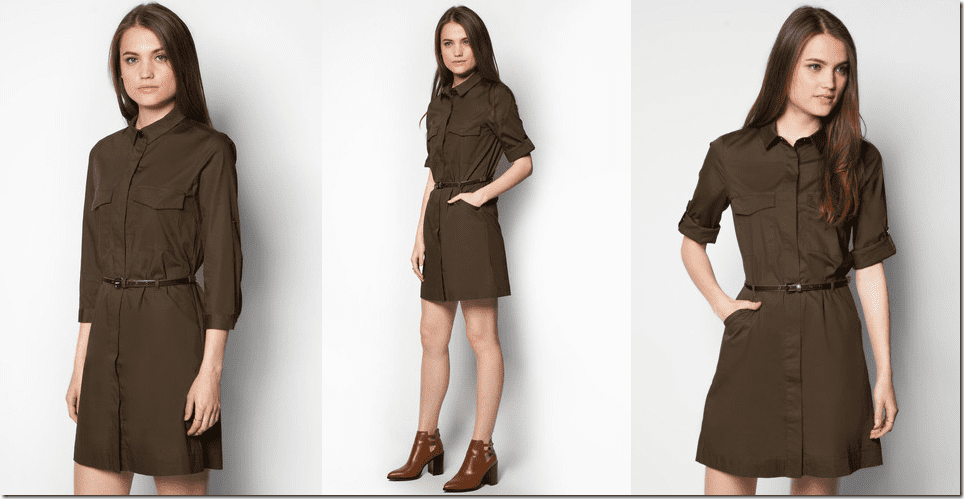 dark-green-belted-shirt-dress