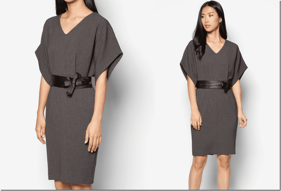 grey-belted-blouson-midi-dress