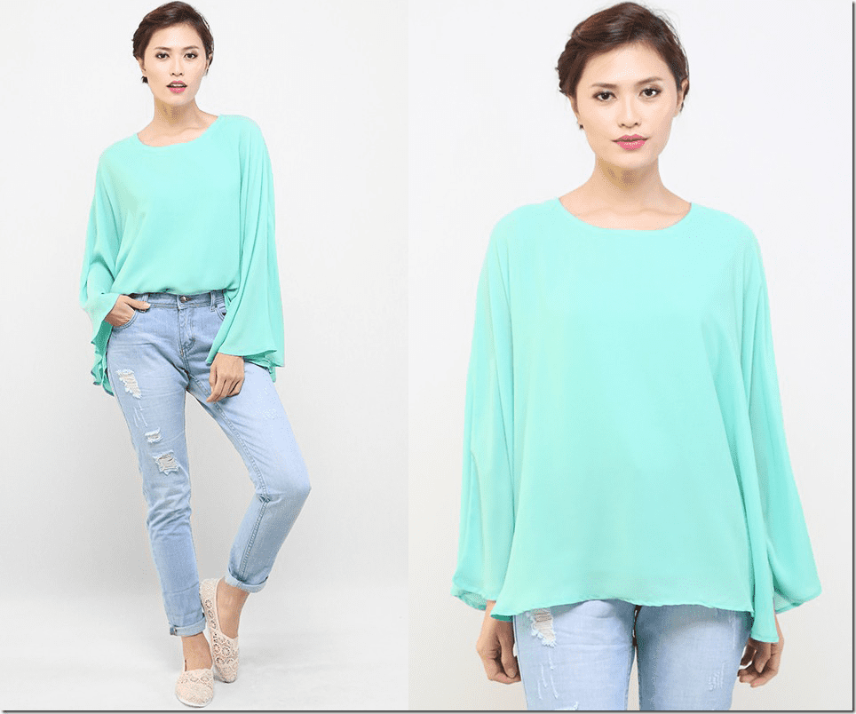 mint-flowy-kaftan-blouse