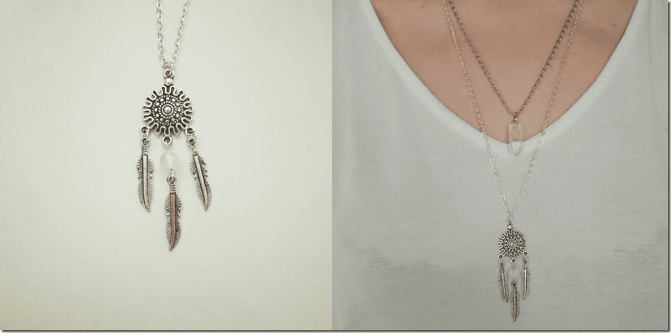 silver-dream-catcher-pendant-necklace