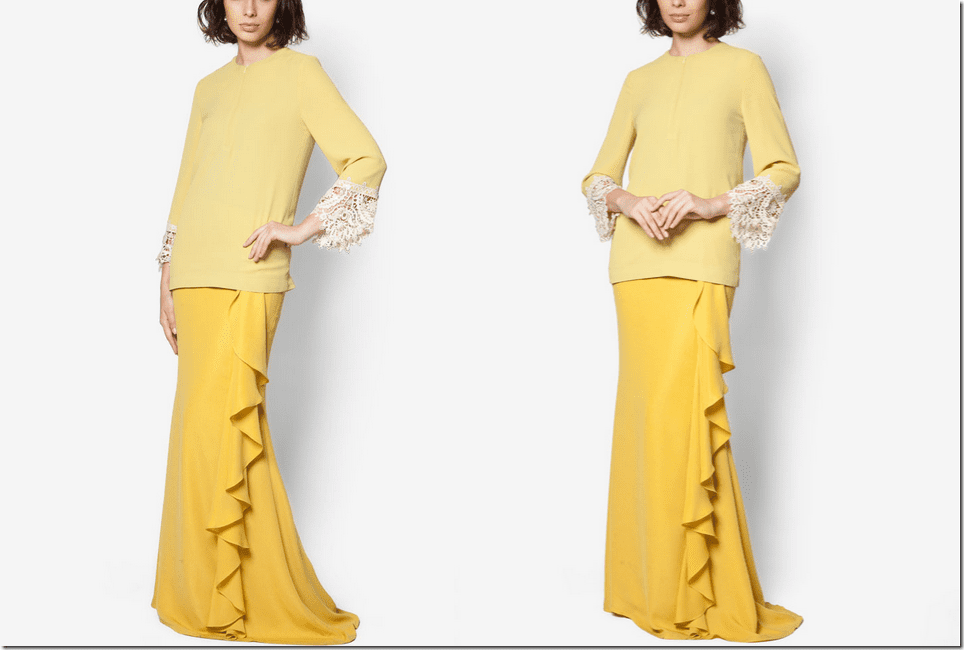 yellow-modern-baju-kurung