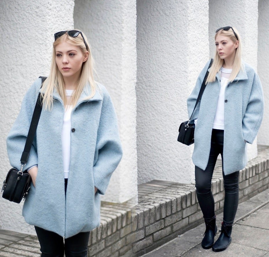 Stylish Ways To Wear Baby Blue Coats