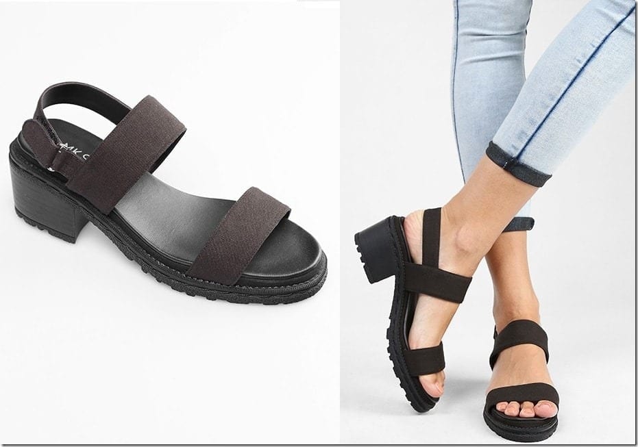 black-double-strap-sandals