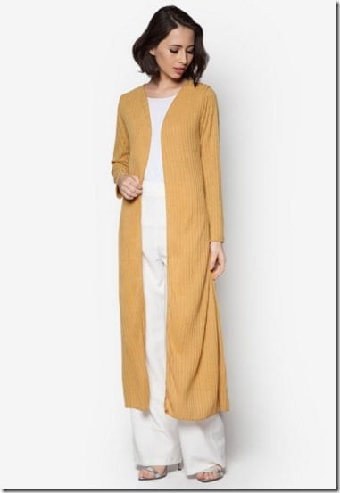 mustard-ribbed-long-cardigan