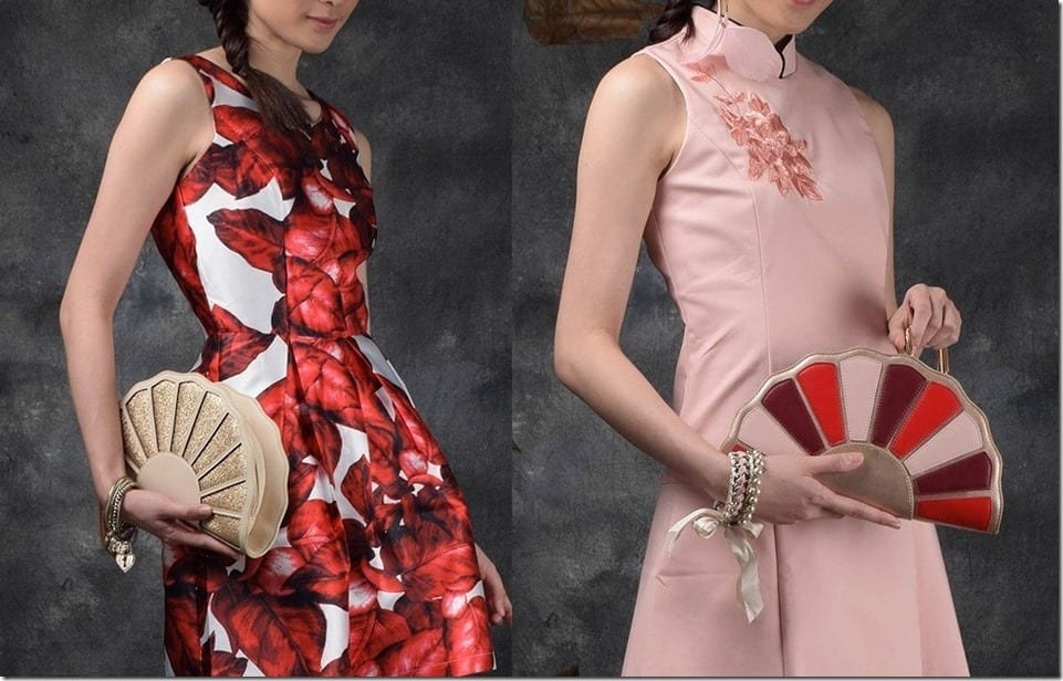 Oriental Fan Inspired And Chinese Brocade Clutch Statement For CNY 2016