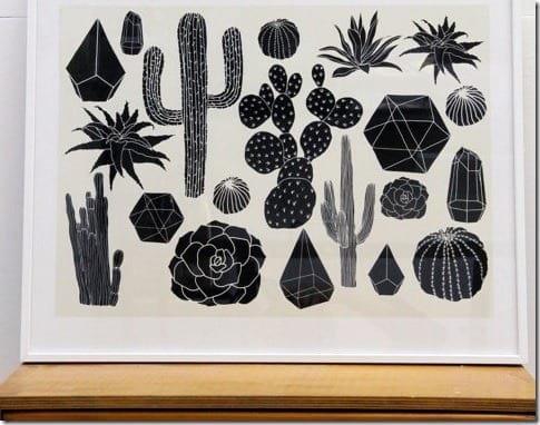 black-cactus-art