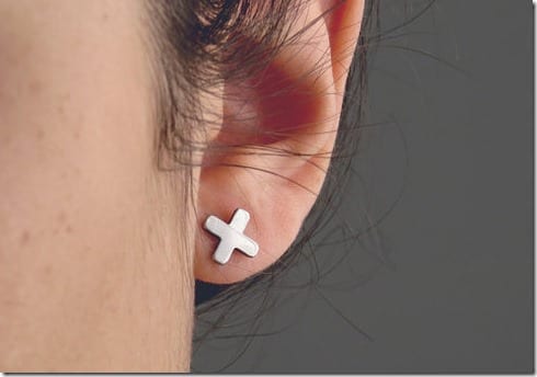 minimal-x-plus-sign-earrings