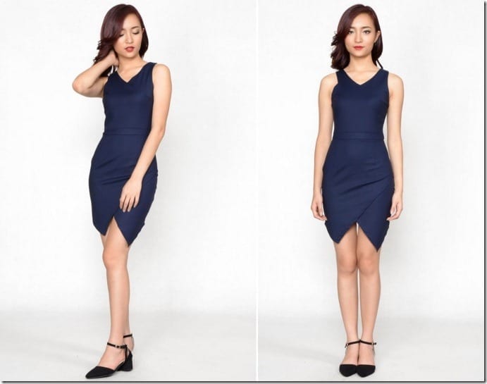 navy-asymmetric-dress