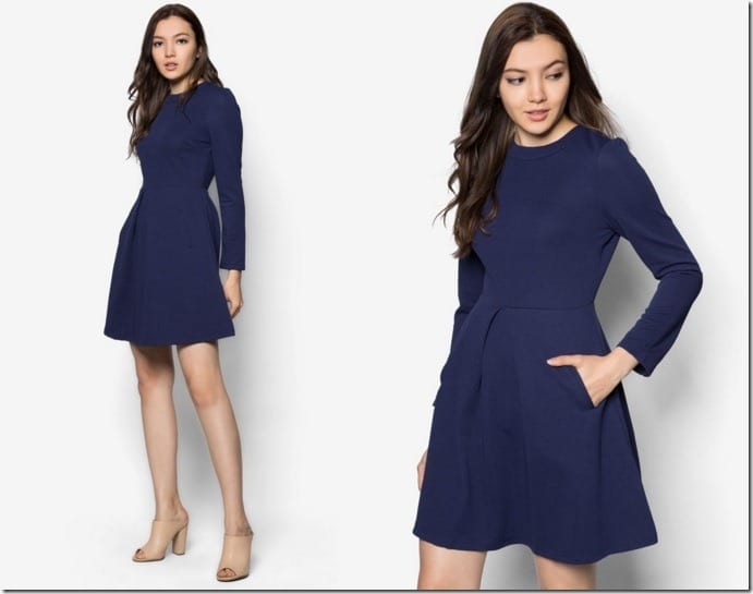 navy-embossed-dress