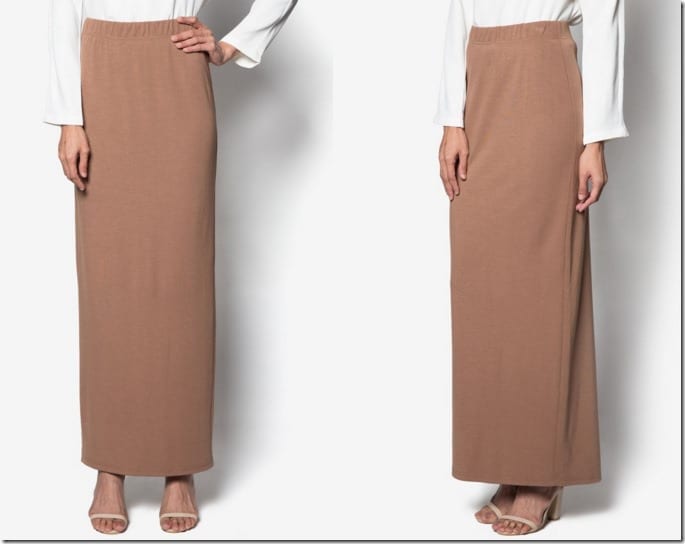 brown-maxi-pencil-skirt