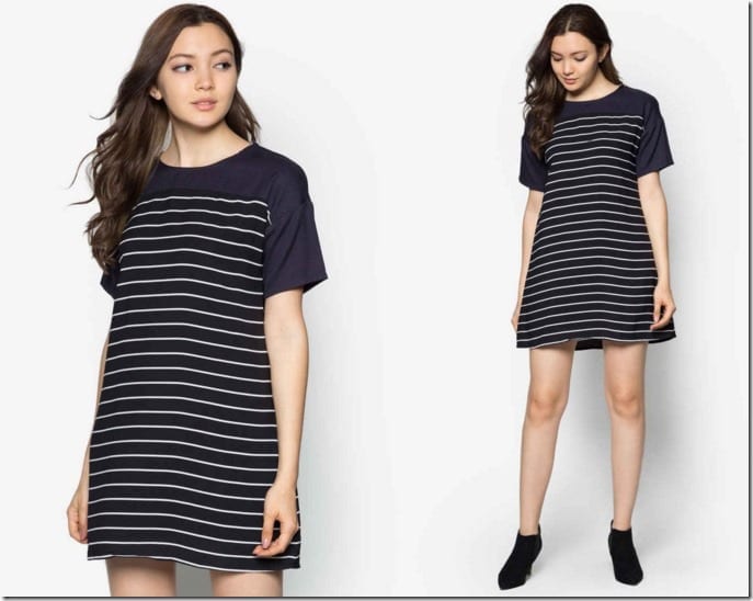 stripe-block-dress