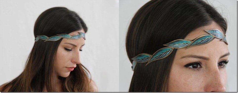 turquoise-boho-leaf-headband