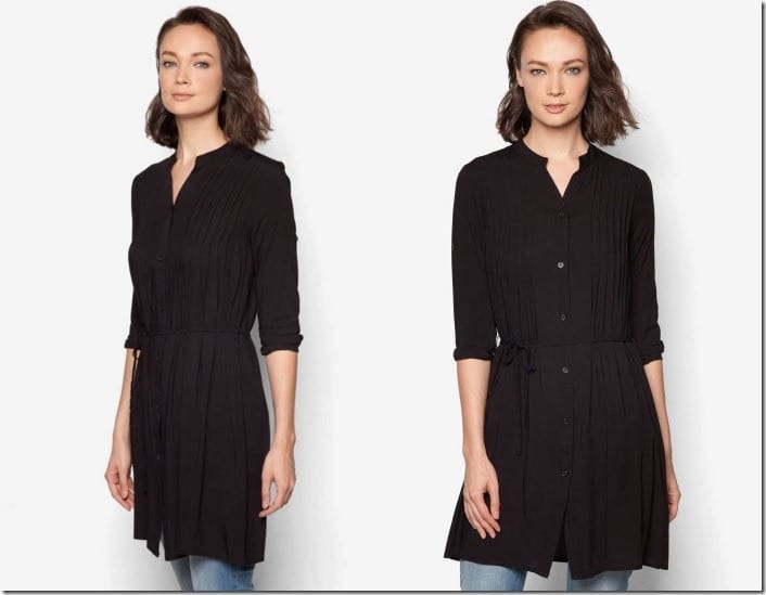 black-pleated-tunic-top