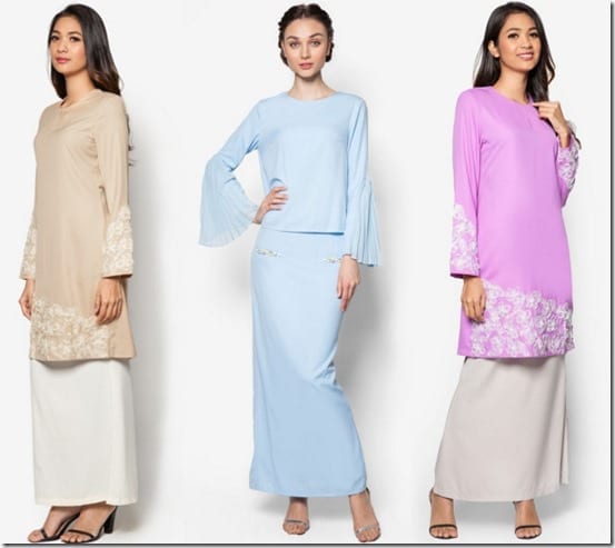 Fashionista Now 7 Glamorous Pastel Baju Kurung Ideas For Raya 2016