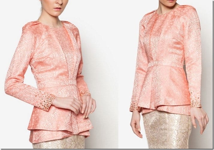 pink-brocade-peplum-top