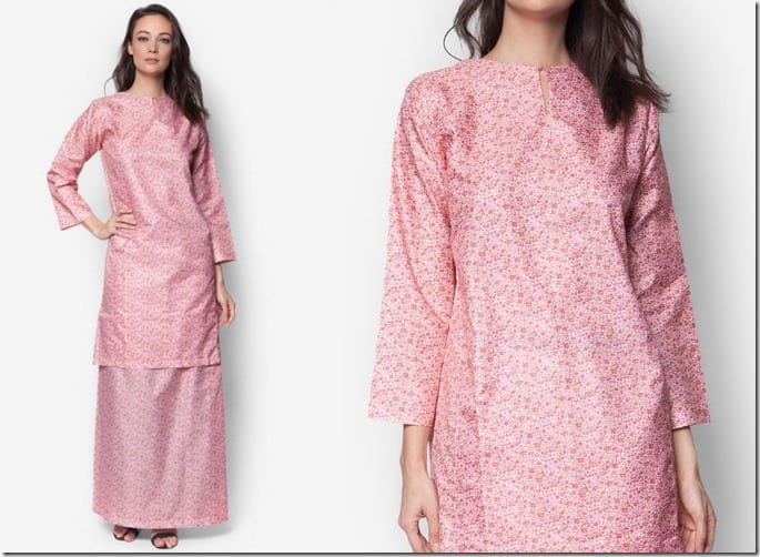 pink-floral-baju-kurung