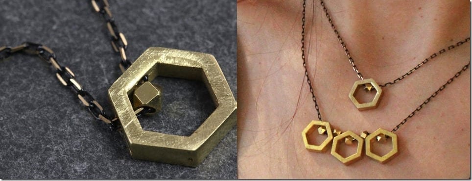 single-hexagon-brass-necklace